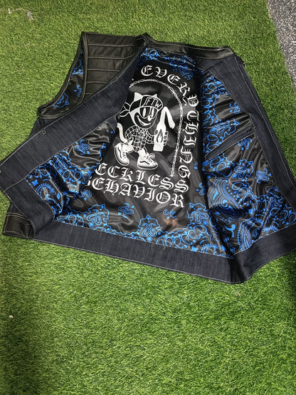 Denim Riding Vest